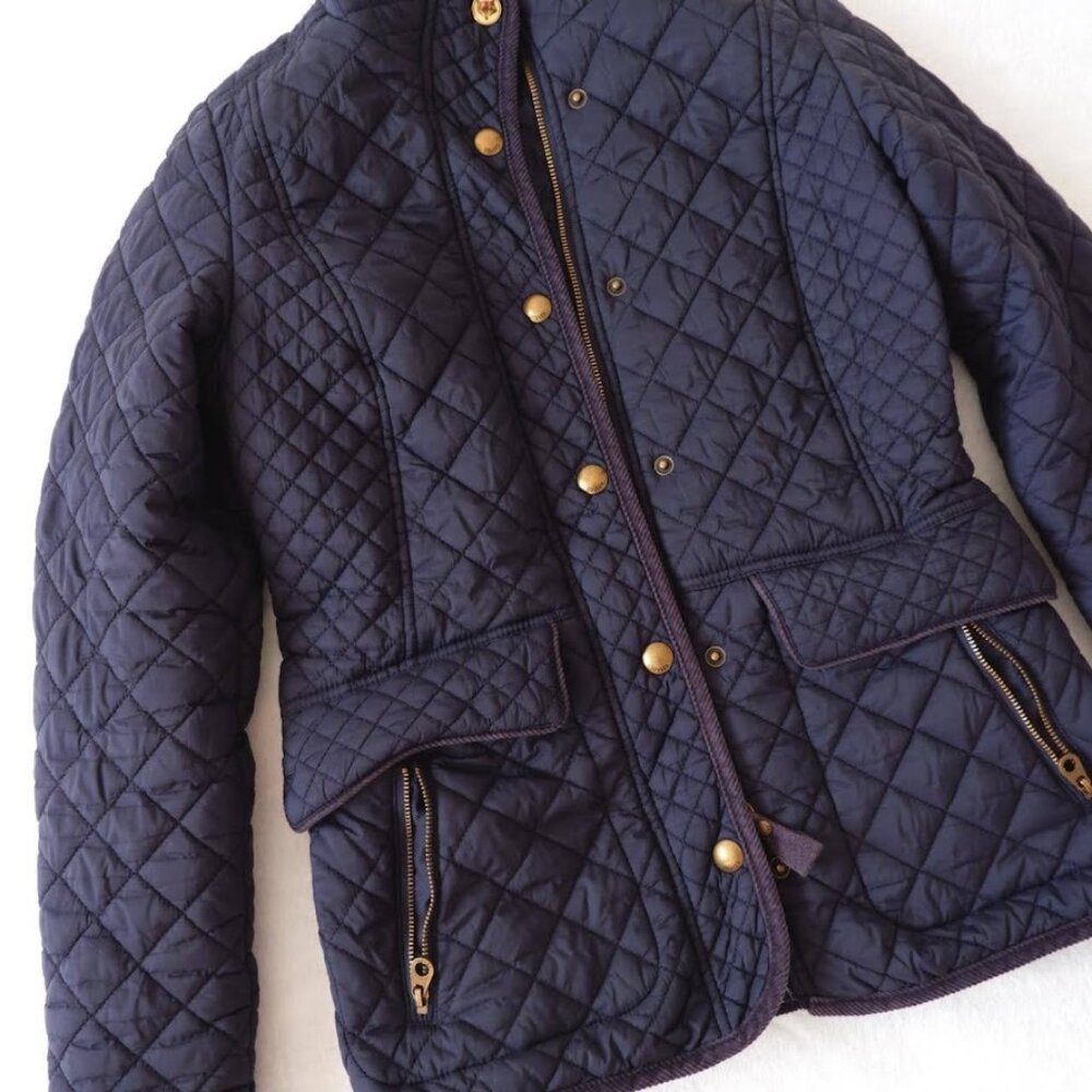 Joules Marine Newdale Quilted Jacket Navy US 2 / UK 6